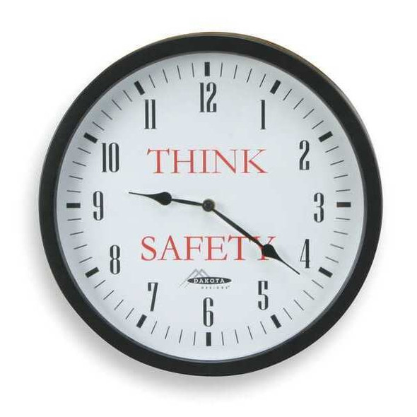 Manufacturer Varies 14-3/8" Analog Quartz Wall Clock, Black 2CHX8