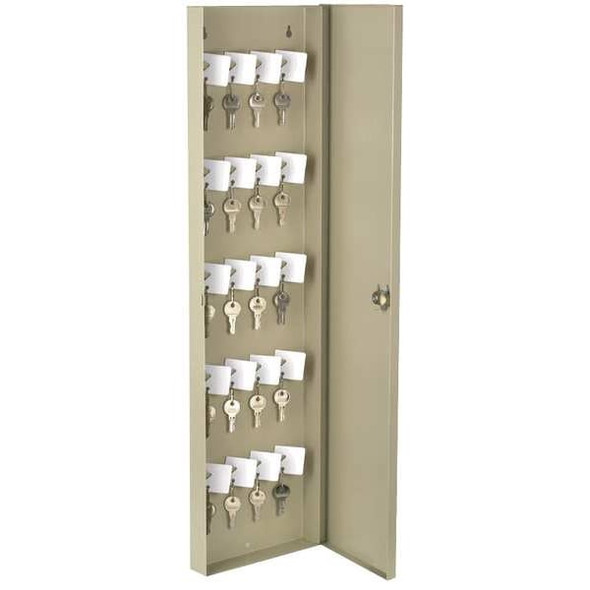 Manufacturer Varies Key Control Cabinet, Steel, Beige, 50 Key Capacity 2NET3