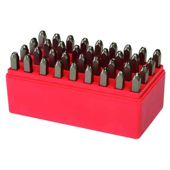 Manufacturer Varies Letter and Number Set, 3/8 In. H, Steel 2CDY3