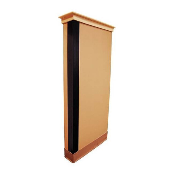Manufacturer Varies Corner Guard, Black, Smooth, PVC, 4 ft H 5KZG9