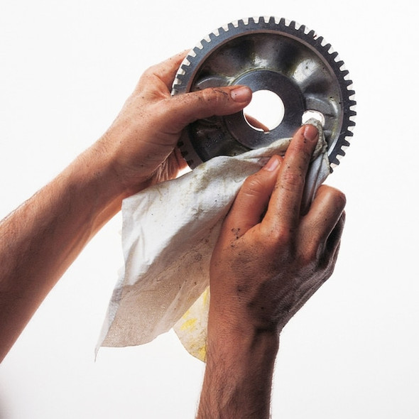 WypAll PowerClean X70 Medium Duty Cloths (41200), Quarterfold, Long Lasting Towels, White, PK12