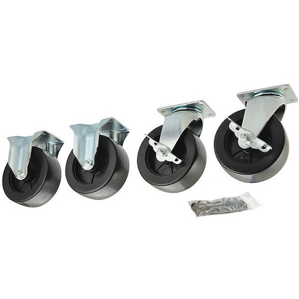 Manufacturer Varies Plate Caster,5" Wheel Dia.,280 lb.,PK4 435X94
