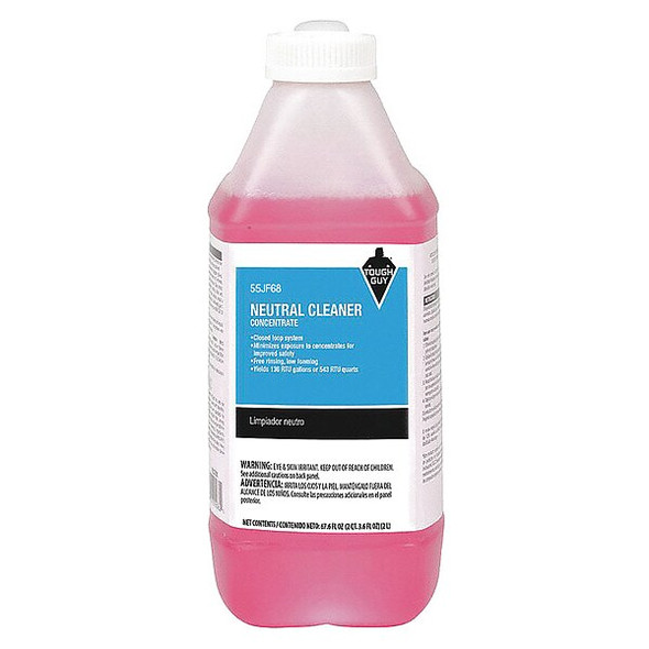 Tough Guy Cleaner/Degreaser, 0.5 Gal Bottle, Liquid, Pink 55JF68