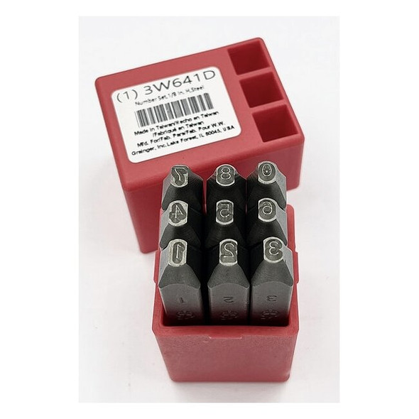 Manufacturer Varies Hand Stamp Kit, Number Set 3W641