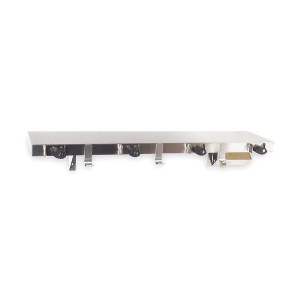 Manufacturer Varies Utility Shelf w/Mop Holders,36x9-1/8In 1ECL7