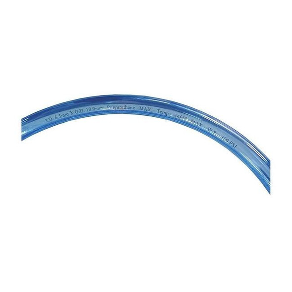 Manufacturer Varies Tubing,6.5 mmx10mm OD,100 Ft,Clear Blue 1PBT1