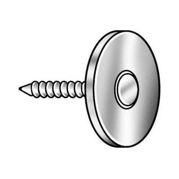 Cap Nail, Steel, Blue Plastic Cap, 1-1/2 In L, 11 1/2 ga, PK2000