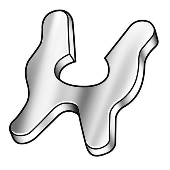 External Retaining Ring, Steel, Zinc Plated Finish, 50 PK