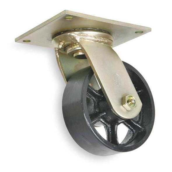 Manufacturer Varies Swivel Plate Caster,Cast Iron,5 in.,1200 lb.,D 1NVH4
