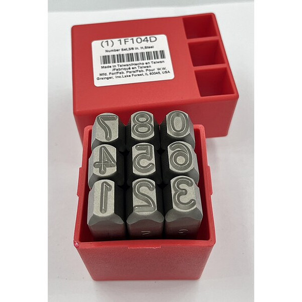 Manufacturer Varies Hand Stamp Kit, Number Set 1F104