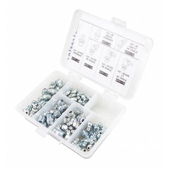 Westward Grease Fitting Kit,No. Pieces 96,PK96 52PA12