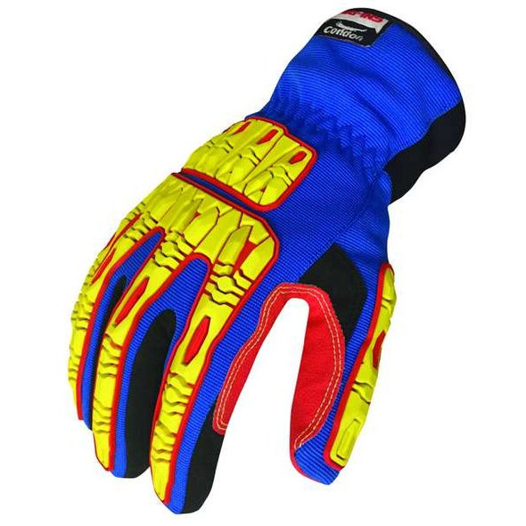 Condor Impact Gloves,Size XL,Blue,PR 53GN13