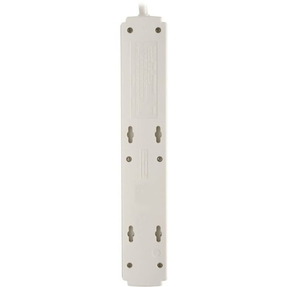 Tripp Lite Outlet Strip, Surge, 6 5-15R, 5-15P, 6 ft., White TLP606TAA
