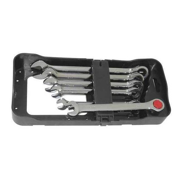 Westward Combo Wrench St,CV Steel,Chrome,Standard 6XZ89