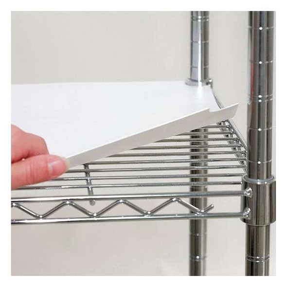 Manufacturer Varies Shelf Liner 72"x36", White, 4PK 5GRF3