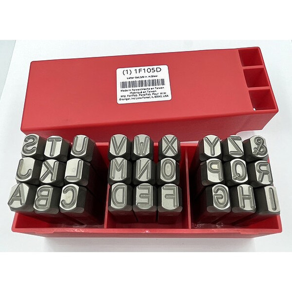 Manufacturer Varies Hand Stamp Kit, Letter Set 1F105