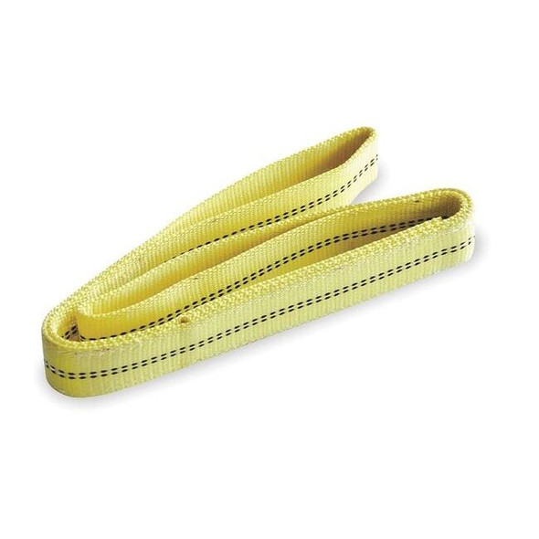 Dayton Web Sling Set, Type 5, 1 in W, Nylon, Yellow 1DMP8