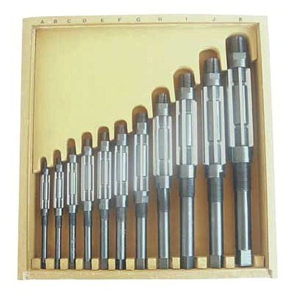 Manufacturer Varies Adjustable Hand Reamer Set,HSS,11 Pcs 4LGU4
