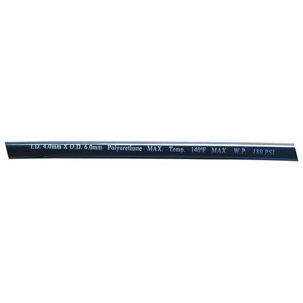 Manufacturer Varies Tubing,4 IDx6mm OD,100 Ft,Black 1PBR7