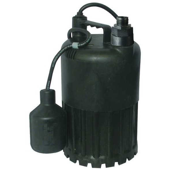 Dayton SubmersibleSumpPump,10ft,10.5in,115VAC 3YU68