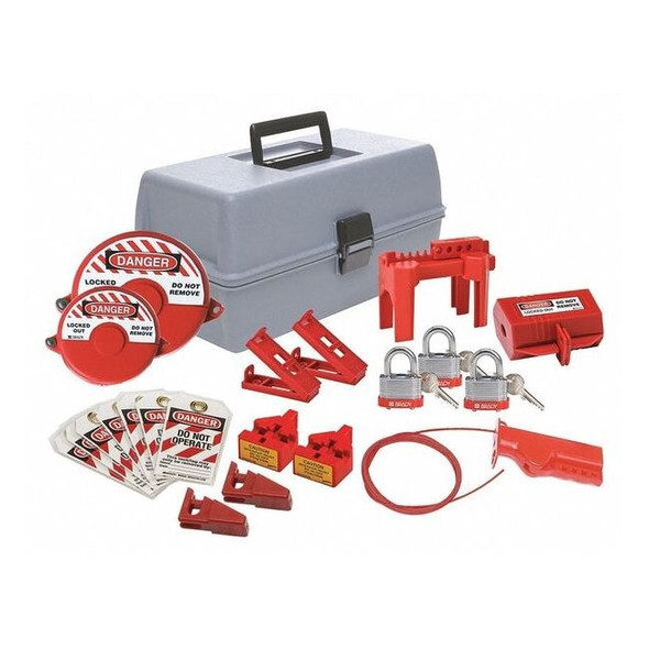 Condor Portable Lockout Kit,Gray,7-1/2" H 437R69
