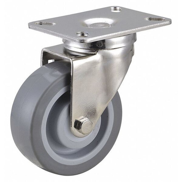 Manufacturer Varies Swivel NSF-Listed Plate Caster,4 in. Dia.,275 lb. 33H929