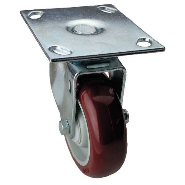 Swivel NSF-Listed Plate Caster,450 lb.,NSF-Listed Plate Type B