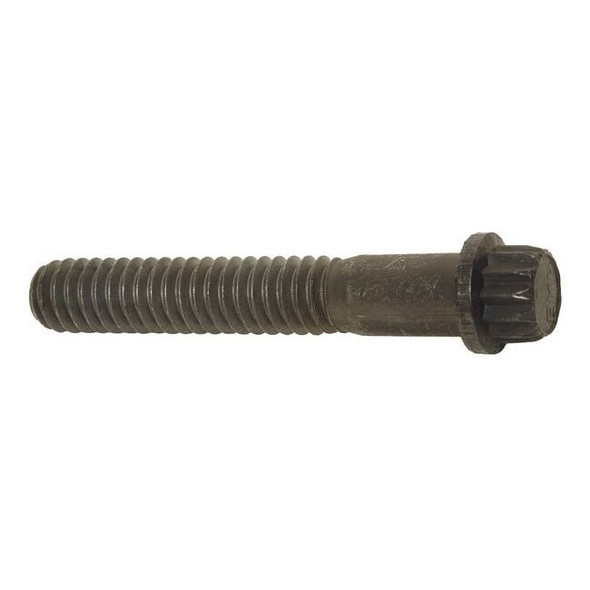 Grade 9, 3/8"-16 Flange Bolt, Plain Alloy Steel, 1-1/4 in L, 25 PK