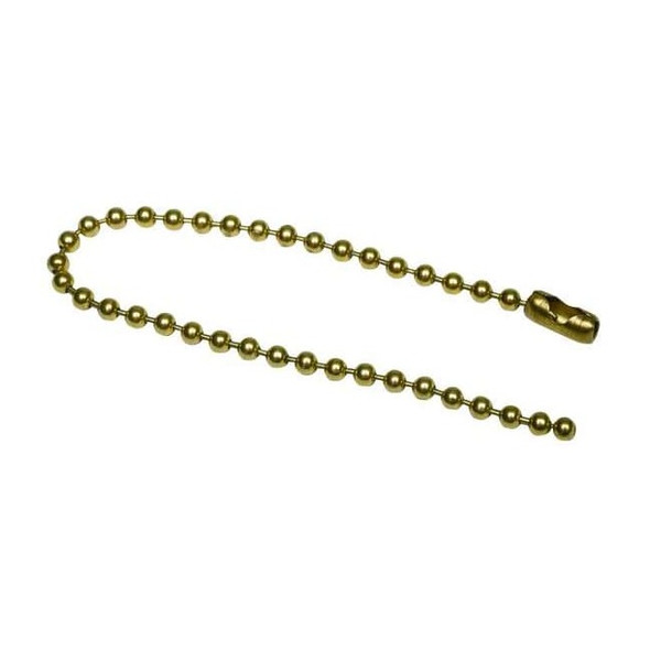 Manufacturer Varies Beaded Chain,Brs,Brs Pld,6 In,PK100 2YB25