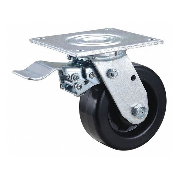 Manufacturer Varies Plate Caster,5" Wheel Dia.,1000 lb.,Blk 435X71