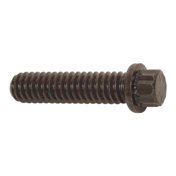 Grade 9, 1/2"-13 Flange Bolt, Plain Alloy Steel, 1-1/4 in L, 10 PK