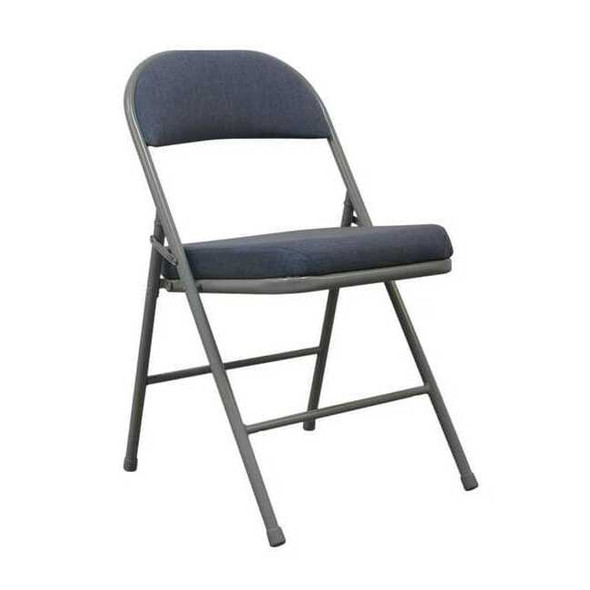 Manufacturer Varies Folding Chair,Blue/Gray,300 lb. 13V427