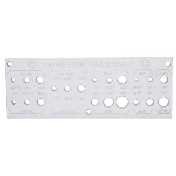 Westward Grease Fitting Thread Tester 13X066