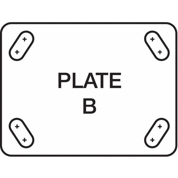 Manufacturer Varies Rigid Plate Castr,Poly,6 in.,1200 lb,Grn 1ULP3