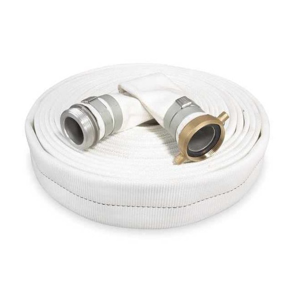 Manufacturer Varies 2" ID x 50 ft Rubber Water Discharge Hose 125 PSI WT 1ZMT5