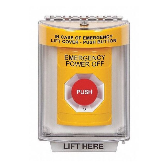 Emergency Power Off Push Button,2-7/8" D