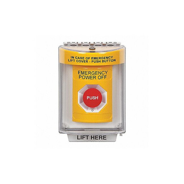Emergency Power Off Push Button,2-7/8" D