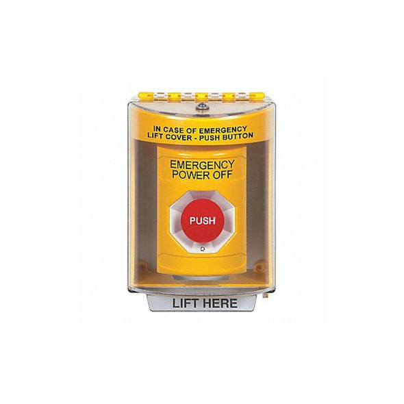 Emergency Power Off Push Button,2-7/8" D