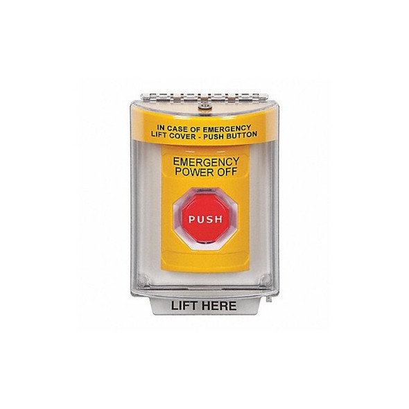 Emergency Power Off Push Button,2-7/8" D