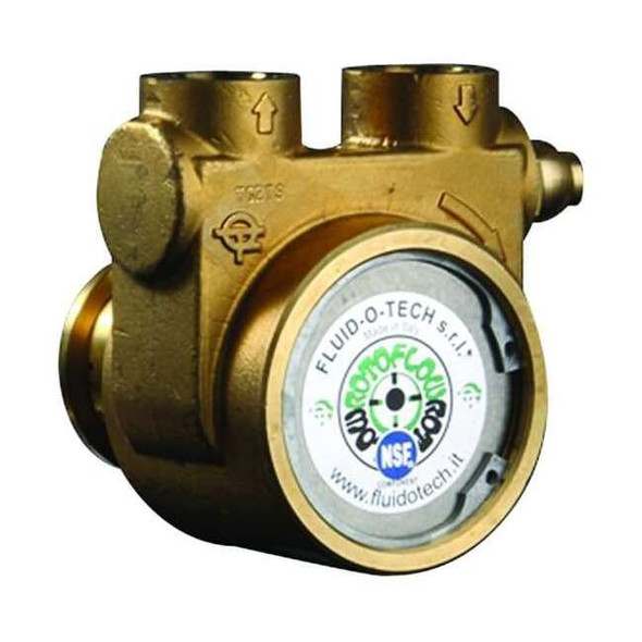 Fluid-O-Tech RotaryVanePump,1/2"InletDia,Brass,For48Y PB1001ANDNN0000