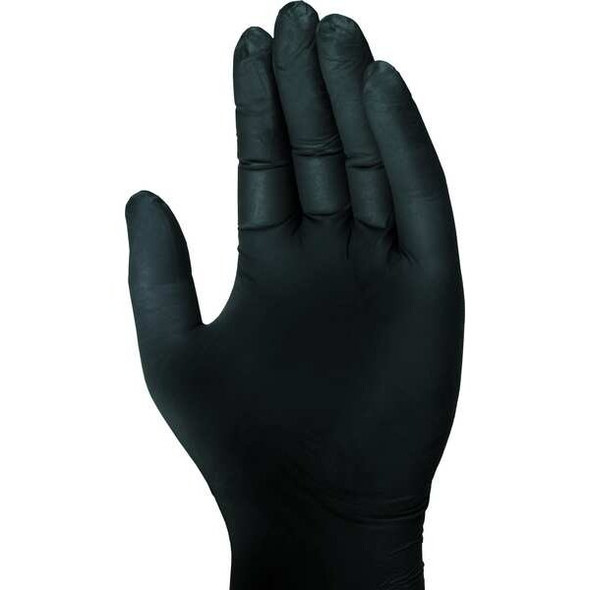 D13, Disposable Gloves, 5 mil Palm, Nitrile, Powder-Free, L (10), 100 PK, Black