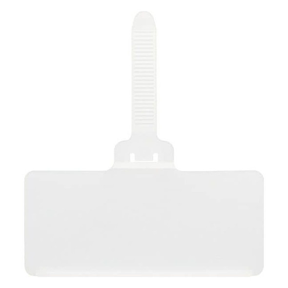 Clear Plastic Label Holder, 3 in L, 1 13/32 in W