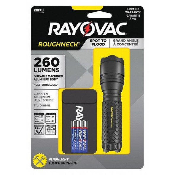 Rayovac LED Flashlight, Alkaline AAA, 260lm RN3AAA-BA