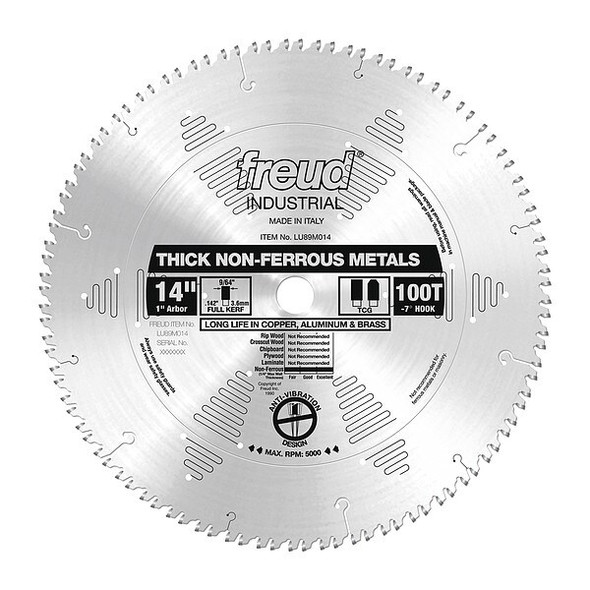 Diablo 14",100-Teeth Circular Saw Blade LU89M014