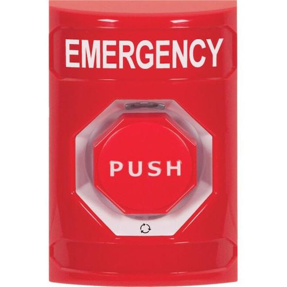 Safety Technology International Emergency Push Button,Red Button,SPDT SS2009EM-EN