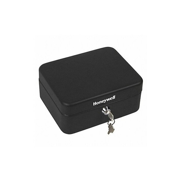 Honeywell Cash Box with Keyed 0.1 cu ft, Steel 6111