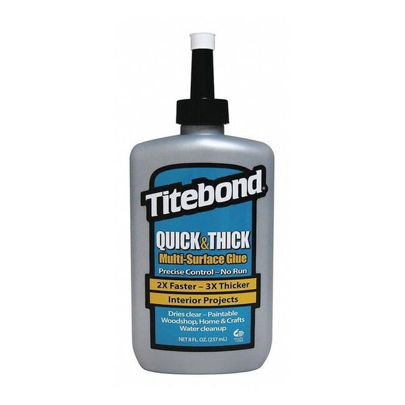 Epoxy Adhesive, Quick and Thick Series, Gray, 24 hr Full Cure, 8 oz, Syringe