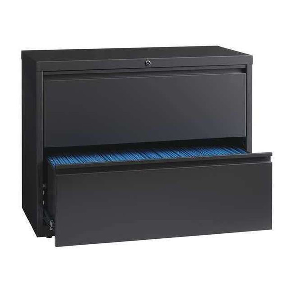 Hirsh 36" W 2 Drawer File Cabinet, Charcoal,  Letter 17631