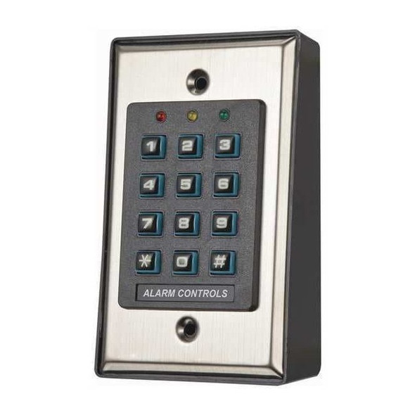 Alarm Controls Keypad,SS,5in. H x 3in. W x 2 in. D KP-100A