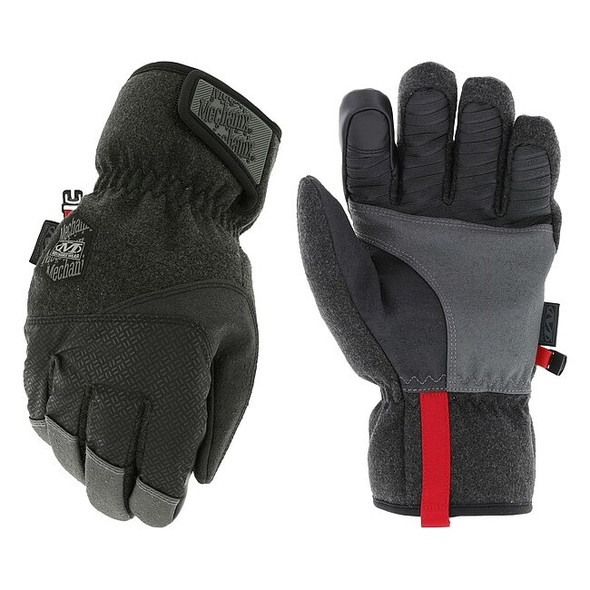 CWKWS-58 Mechanics Gloves, Synthetic Leather Palm, PrimaLoft Back, 9, Black/Gray